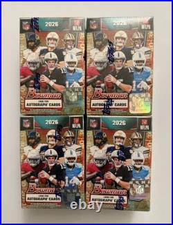 2026 Bowman Football Value Blaster Box Factory Sealed (Lot of 4)