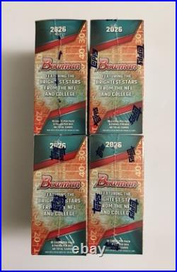 2026 Bowman Football Value Blaster Box Factory Sealed (Lot of 4)