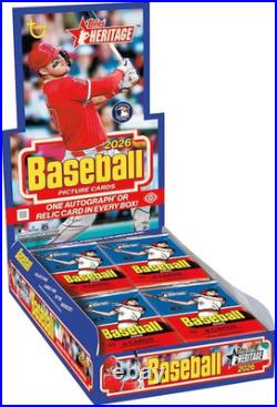 2026 Heritage Baseball Factory Sealed Hobby Box