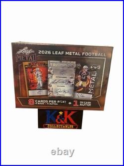 2026 Leaf Metal Football NFL Factory Sealed Hobby Box