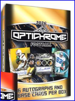 2026 Leaf Optichrome Football Factory Sealed Hobby Box