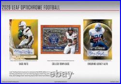 2026 Leaf Optichrome Football Factory Sealed Hobby Box