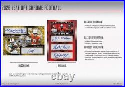 2026 Leaf Optichrome Football Factory Sealed Hobby Box