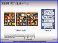 2026 Leaf Spectacular Football NFL Factory Sealed Hobby Box