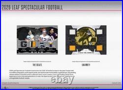 2026 Leaf Spectacular Football NFL Factory Sealed Hobby Box