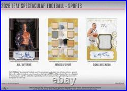 2026 Leaf Spectacular Football NFL Factory Sealed Hobby Box