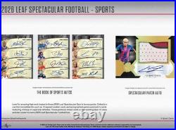 2026 Leaf Spectacular Football NFL Factory Sealed Hobby Box