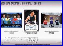 2026 Leaf Spectacular Football NFL Factory Sealed Hobby Box
