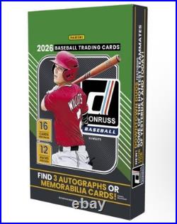 2026 Panini Donruss Baseball Hobby Box New Sealed Presale
