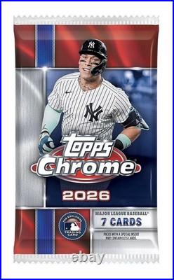 2026 TOPPS CHROME BASEBALL MEGA BOX (42 Cards) MLB Brand New Sealed Presale QTY