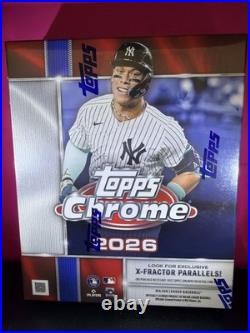 2026 TOPPS CHROME BASEBALL MEGA BOX Brand New Sealed