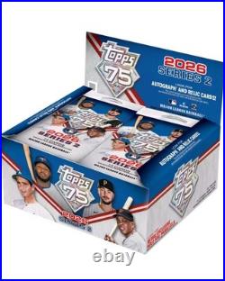 2026 TOPPS SERIES 2 BASEBALL DISPLAY BOX (280 Cards) MLB Retail New Sealed QTY