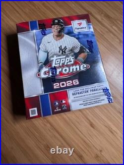 2026 Topps Chrome Baseball Fanatics Exclusive Mega Box Sealed In Hand Ships Now