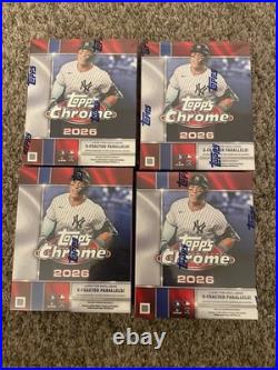 2026 Topps Chrome Baseball Mega Boxes (4 Qty) Factory Sealed IN HAND