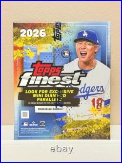 2026 Topps Finest Mega Box-8 Packs with Exclusive Mini Diamond Parallels