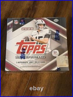 2026 Topps Flagship Football Hobby Jumbo Box SEALED Brand New In Hand Ship Fast