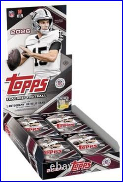 2026 Topps Flagship NFL Football Hobby Box Factory Sealed PRESALE