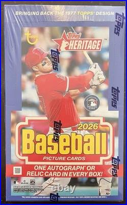 2026 Topps Heritage Baseball Hobby Box Factory Sealed