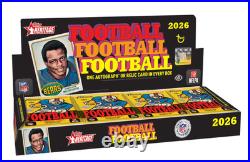 2026 Topps Heritage Football Hobby Box New Factory Sealed Autos Relics