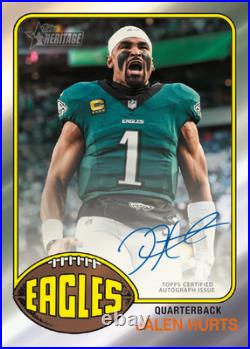 2026 Topps Heritage Football Hobby Box New Factory Sealed Autos Relics