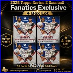 2026 Topps Series 2 Baseball Fanatics Exclusive Value Box 4-Box Lot Sealed