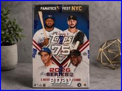 2026 Topps Series 2 Baseball Fanatics Fest NYC Exclusive Hobby Box New Sealed