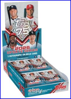 2026 Topps Update Baseball Hobby Box Factory Sealed PRESALE