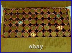 $25 SEALED Lincoln Wheat Roll Box 1909-1958 P D S Cent Penny Pennies 50 Rolls