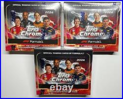 (3 Pack) 2024 Topps Chrome Formula 1 Qualifying Lap Hobby Box New Factory Sealed