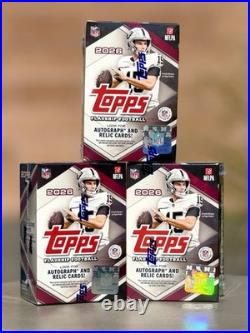3X 2026 Topps Flagship Football NFL Value Blaster Box Factory Sealed
