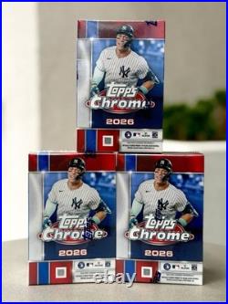 3x 2026 Topps Chrome Baseball Value Blaster Box Brand New Factory Sealed Lot