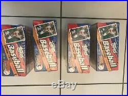 (4) 1993 Topps Baseball Series 1 Factory Sealed Box Jeter RC