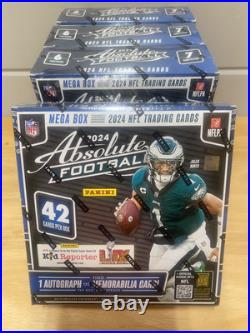 (4) Panini 2024 Absolute NFL Mega Box