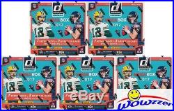 (5) 2017 Donruss Football EXCLUSIVE Factory Sealed MEGA Box with15 HOBBY PACKS