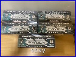 (5) Panini Prizm 2024 NFL Mega Box Factory Sealed