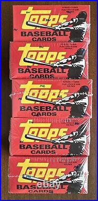 5 Sealed Boxes Topps 2007 Made In 2008 Unopened 7 Card Packs 840 Cards Total