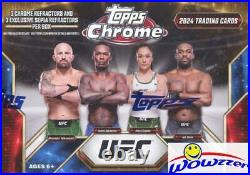 (6) 2024 Topps Chrome UFC EXCLUSIVE Factory Sealed Blaster Box-SEPIA REFRACTORS