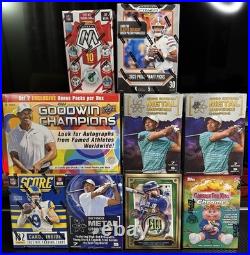 7 Blasters 1 Mega And 1 Holiday Ornament Boxes Factory Sealed Lot