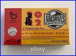 8 Box Lot 2022 Topps Archives Snapshots Baseball 1 AUTO PER BOX SEALED Free Shi