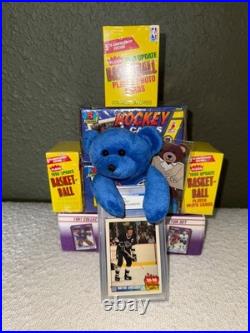 90s Sports Wax Lot! (6) Sealed Boxes Fleer, Bowman & Score + Gretzky Bear & Card