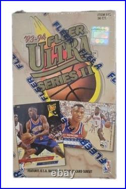 93-94 Fleer Ultra NBA Basketball Series 2 Factory Sealed Box! READ 93-94 Fleer Ultra NBA Basketball Series 2 Factory Sealed Box! READ