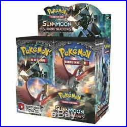 AUTHENTIC SM Burning Shadows Set SEALED Booster Box (36 Packs of Pokemon Cards)