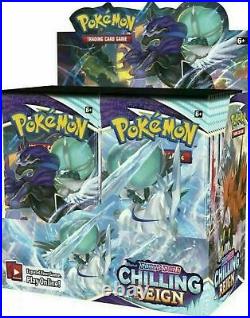AUTHENTIC SWSH Chilling Reign SEALED Booster Box (36 Packs of Pokemon Cards)