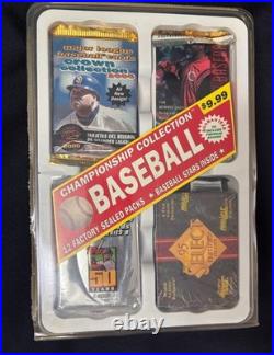 Baseball championship collection 12 factory sealed packs baseball stars inside