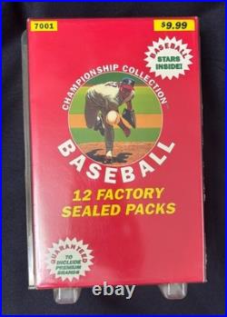 Baseball championship collection 12 factory sealed packs baseball stars inside