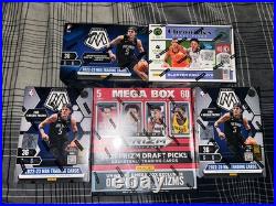 Basketball trading cards sealed box lot of 5. 4 blasters 1 mega