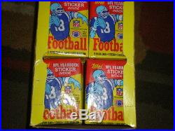 Box Sealed Packages of 1985 Topps NFL Football Cards WAX PACKS with Sticker, Gum