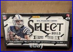 FACTORY SEALED 2013 PANINI Select Football Hobby Box 4 AUTOS/Box Avg FREE SHIP