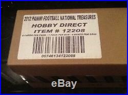 FACTORY SEALED 4 BOX CASE 2011 PANINI NATIONAL TREASURES FOOTBALL CARDS NEWTON