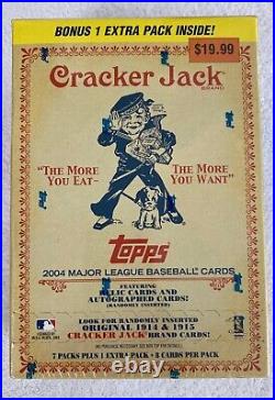 Factory Sealed 2004 Topps Cracker Jack Baseball Retail Box